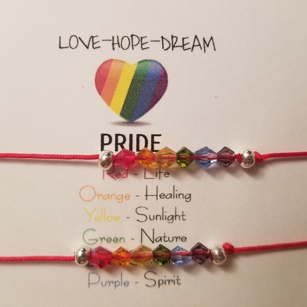 PRIDE cord bracelet set